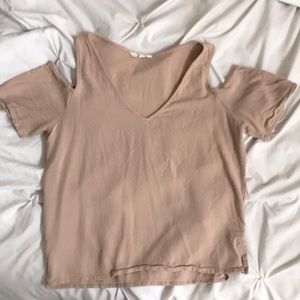 la hearts cold shoulder top